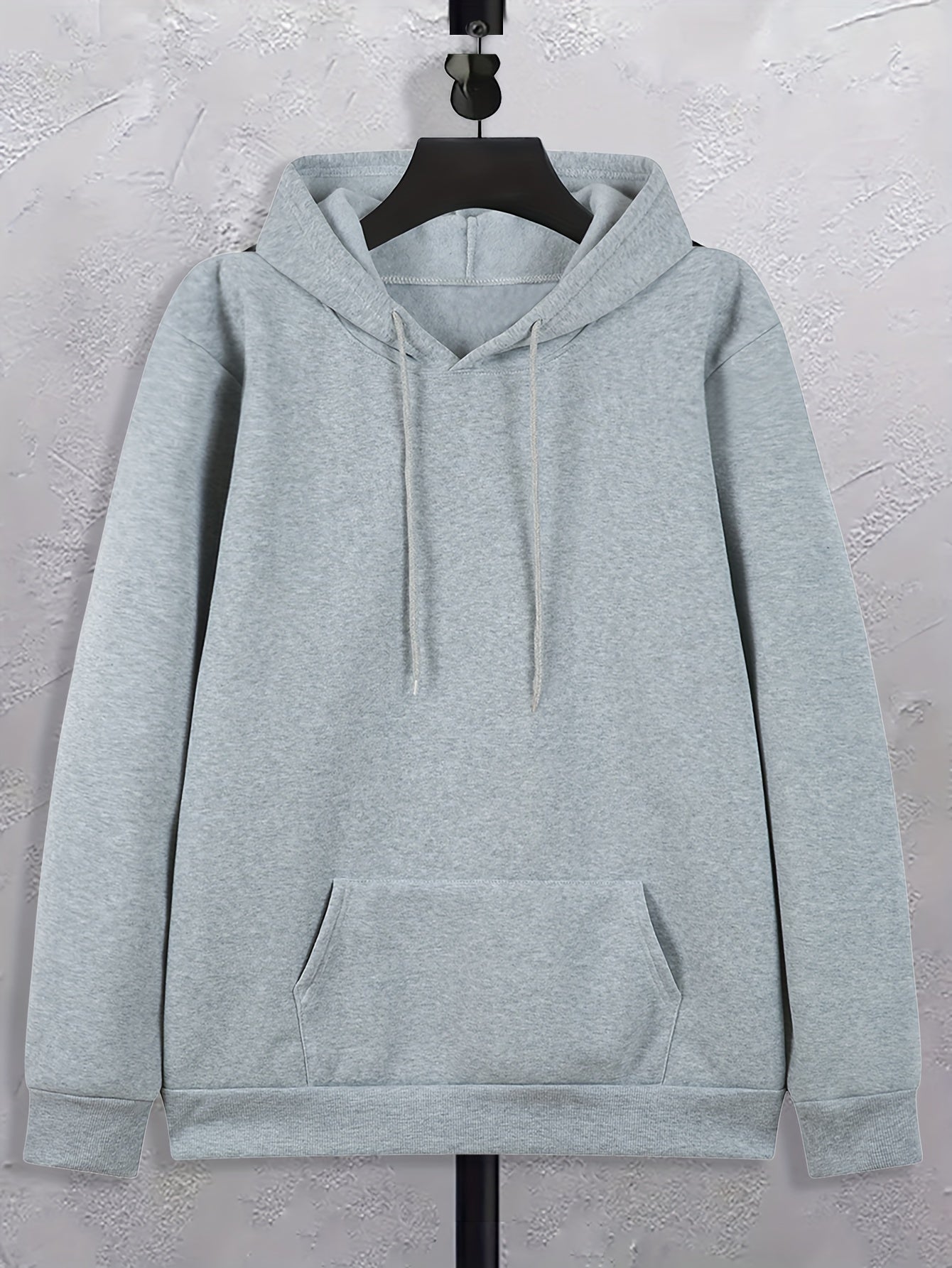 Mens Vintage Letter Print Hoodie Casual Streetwear Pullover