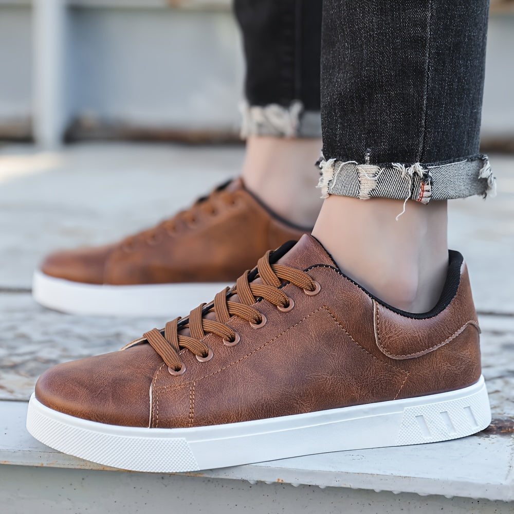 Stylish Men's Casual Skateboarding Shoes Trendy Korean Edition Versatile Breathable Comfortable Durable for Summer Outdoor Activities