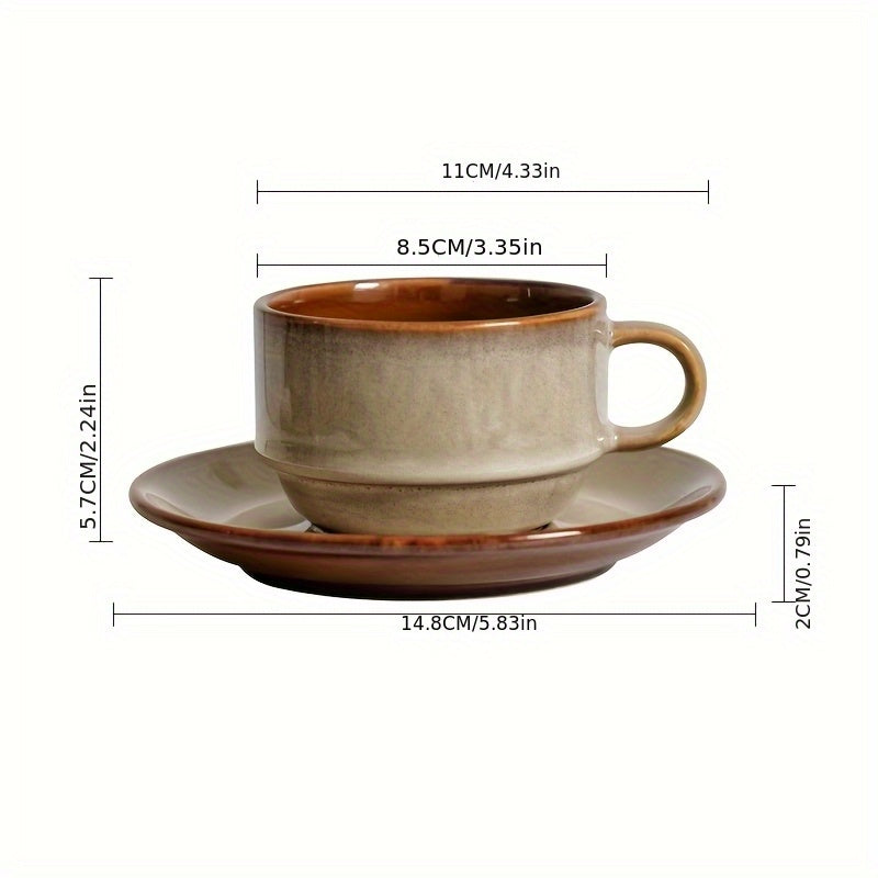 6pcs - Bohemian Ceramic Breakfast Mug - 15oz Large Capacity, Microwave Safe for Hot And Cold Drinks, Perfect Gift