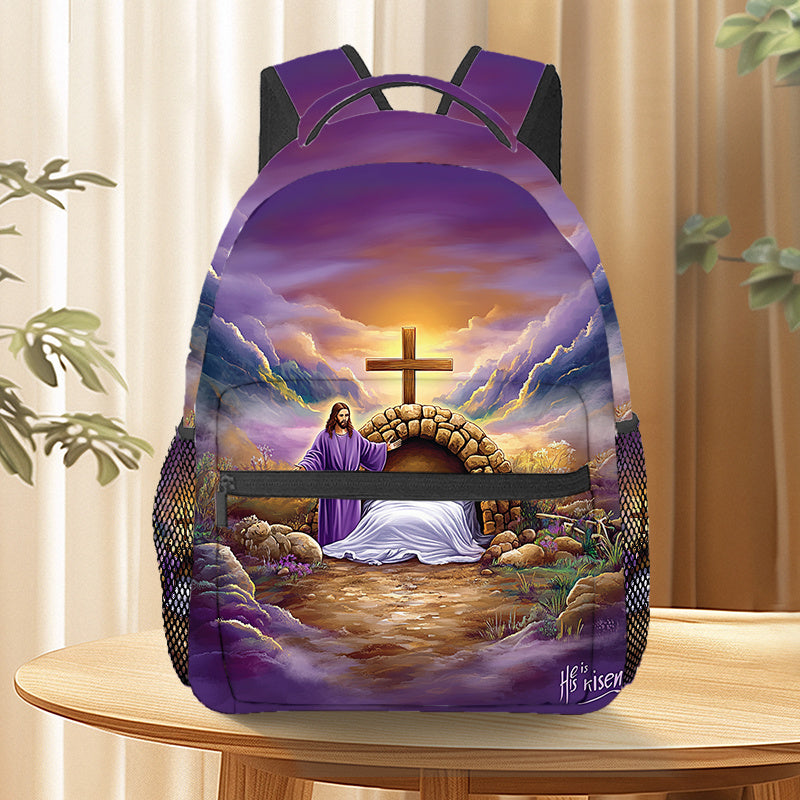 Divine Power Easter Cross Backpack For Daily Use Gear