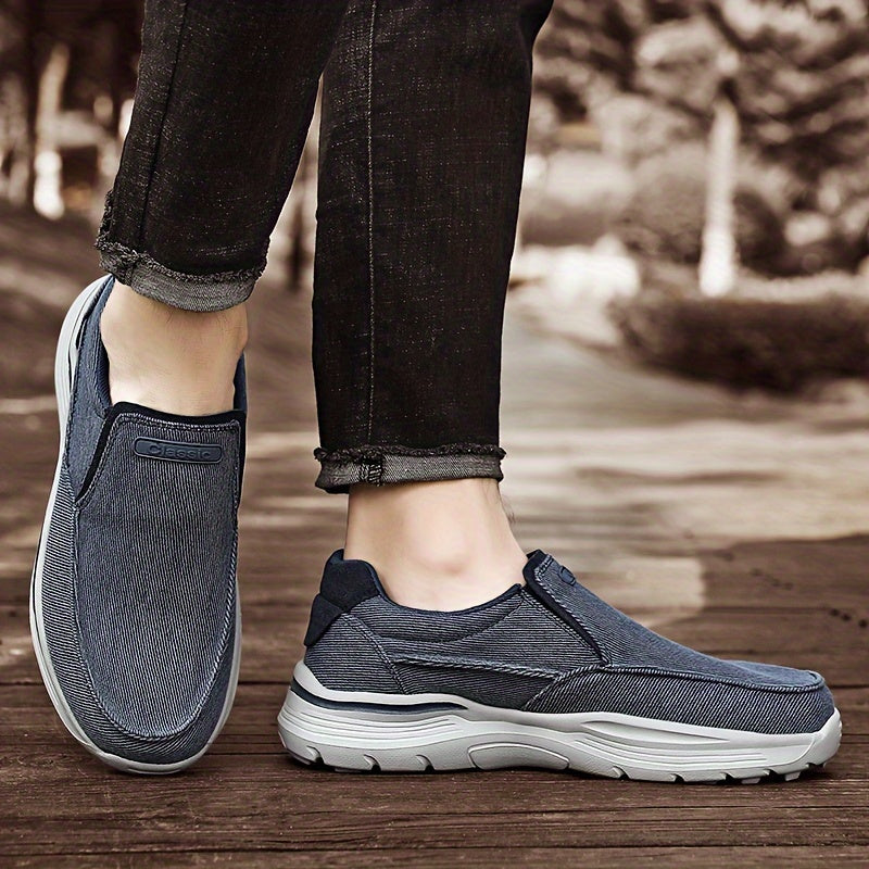 Casual Canvas Slip On Loafers For Walking And Hiking