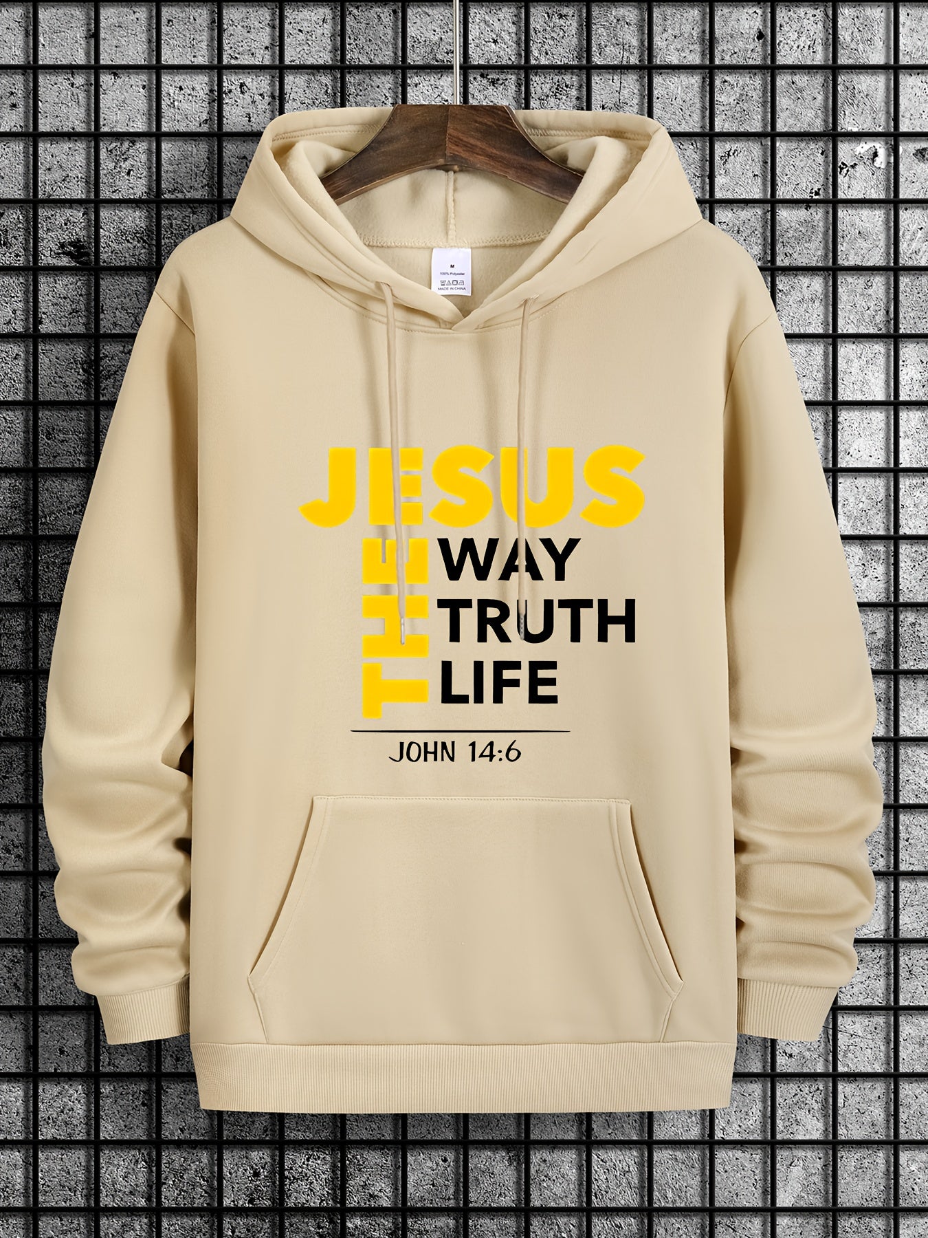 Mens Jesus Way Truth Life John 14 6 ComfortPulloverHoodie