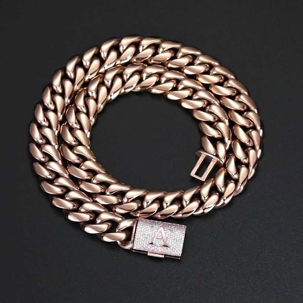 2 Pcs Miami Cuban Link Chain Set For Men