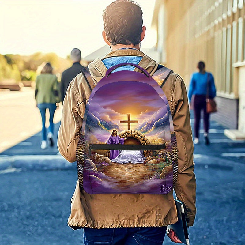 Divine Power Easter Cross Backpack For Daily Use Gear