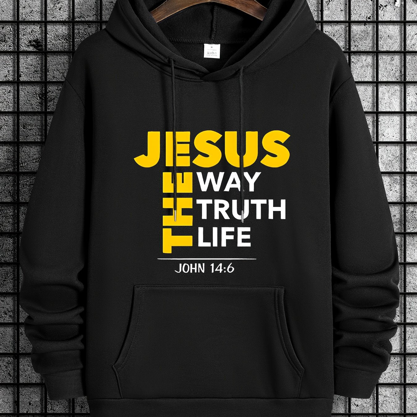 Mens Jesus Way Truth Life John 14 6 ComfortPulloverHoodie