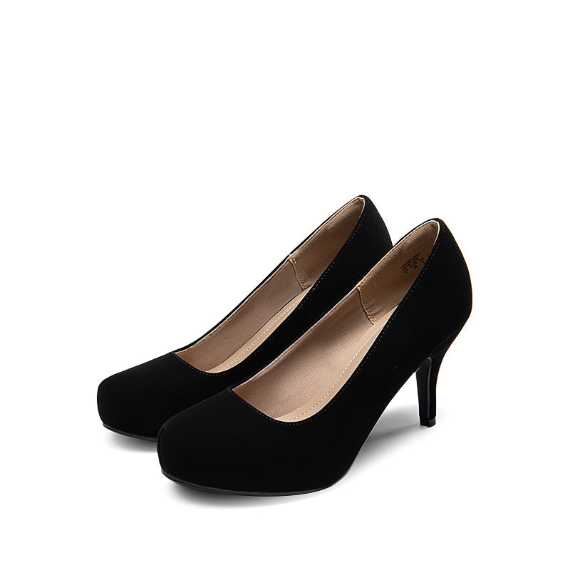 Women's Classic Elegant Versatile Low Stiletto Heels