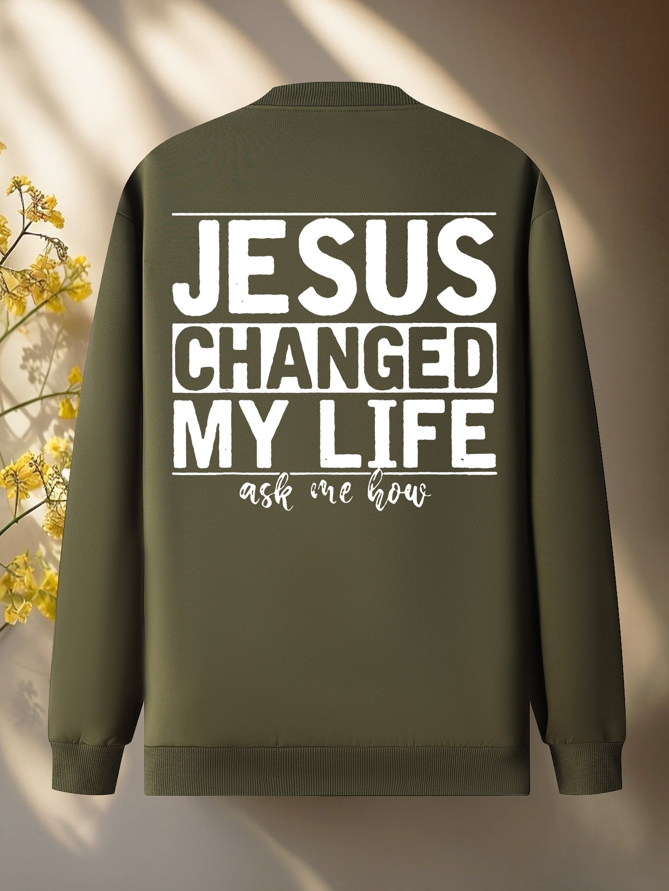 Jesus Christ Design Bomber Jacket Mens Zip Up Collar