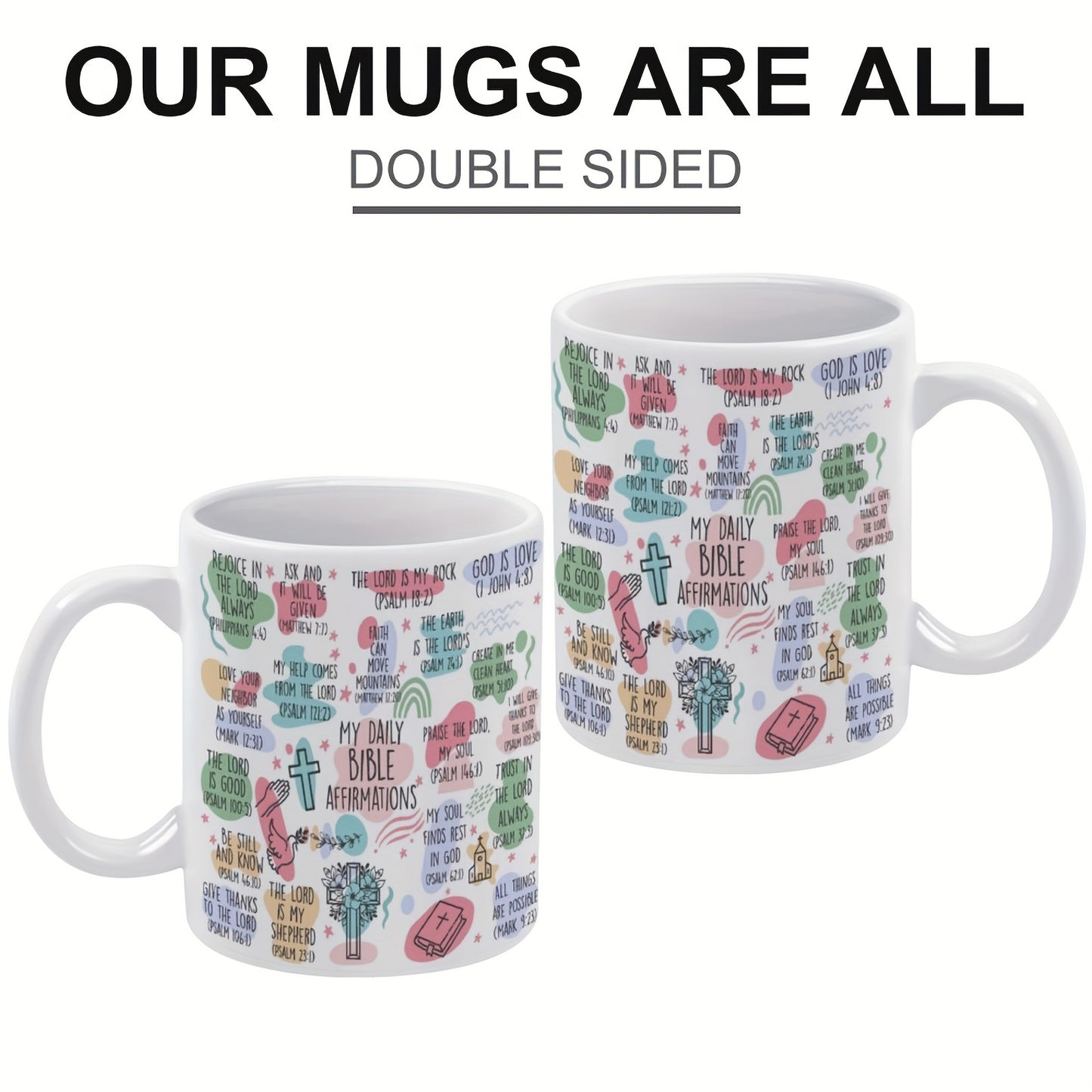 11oz Ceramic Bible Affirmation Mug