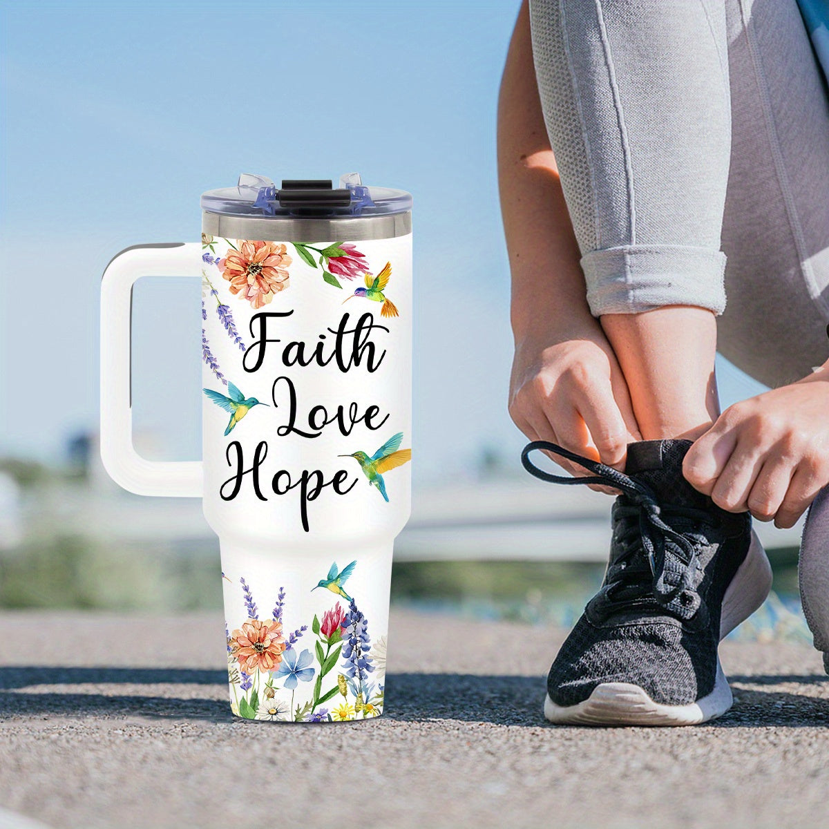 Hummingbird Tumbler Stainless Steel Insulated Travel Mug