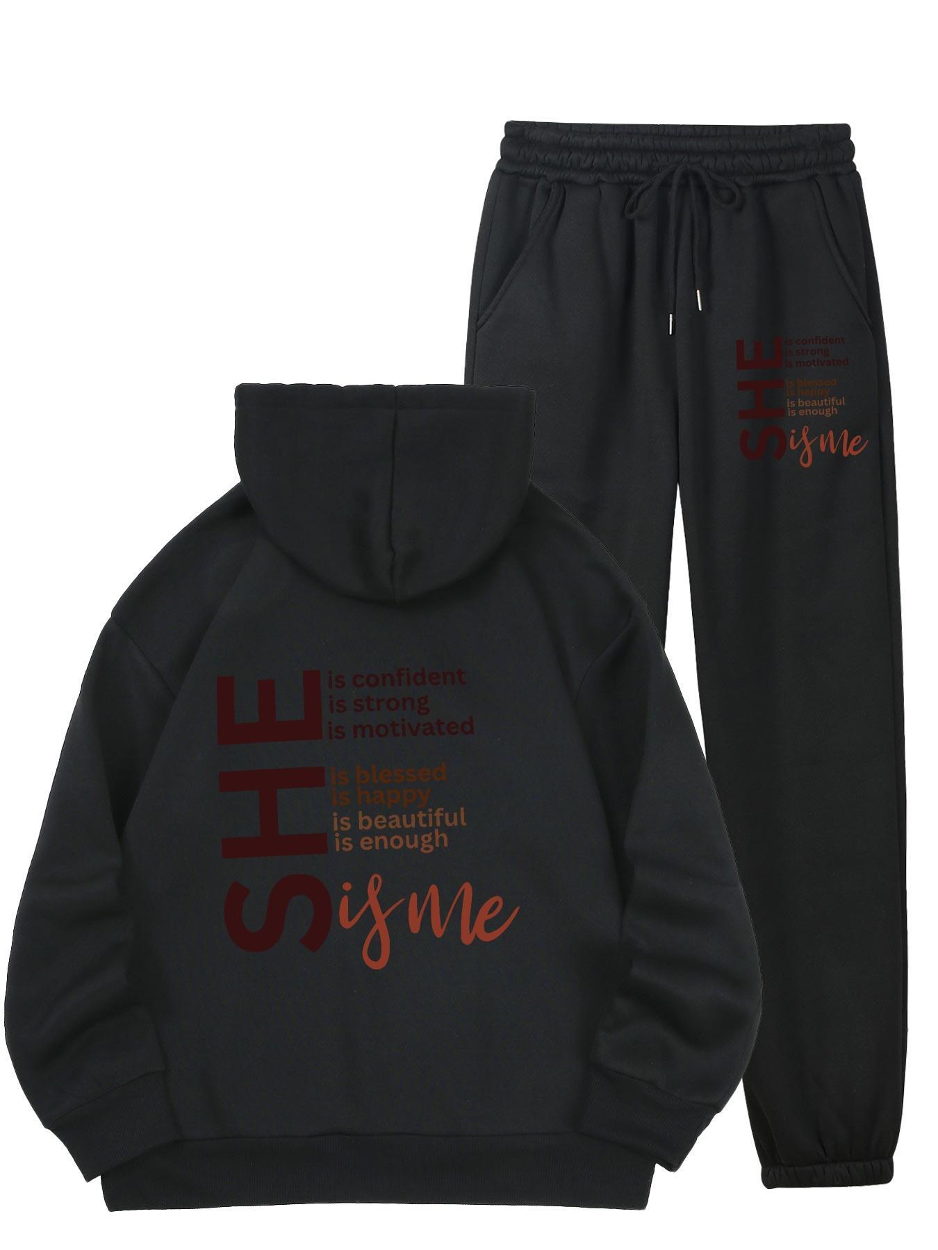 Fleece Lined Hoodie and Sweatpants Set
