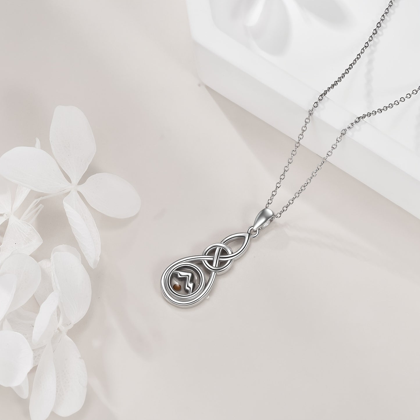 Silver Celtic Seed Mountain Pendant Christian Jewelry for Women