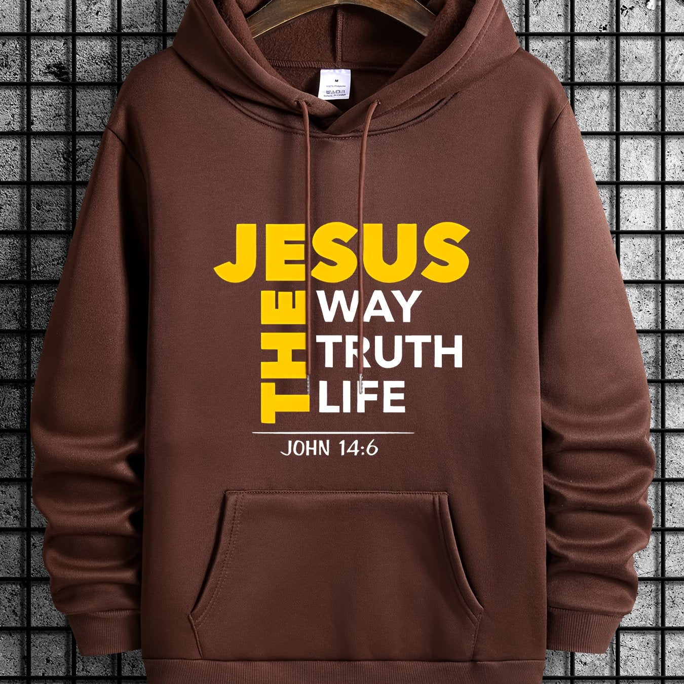 Mens Jesus Way Truth Life John 14 6 ComfortPulloverHoodie