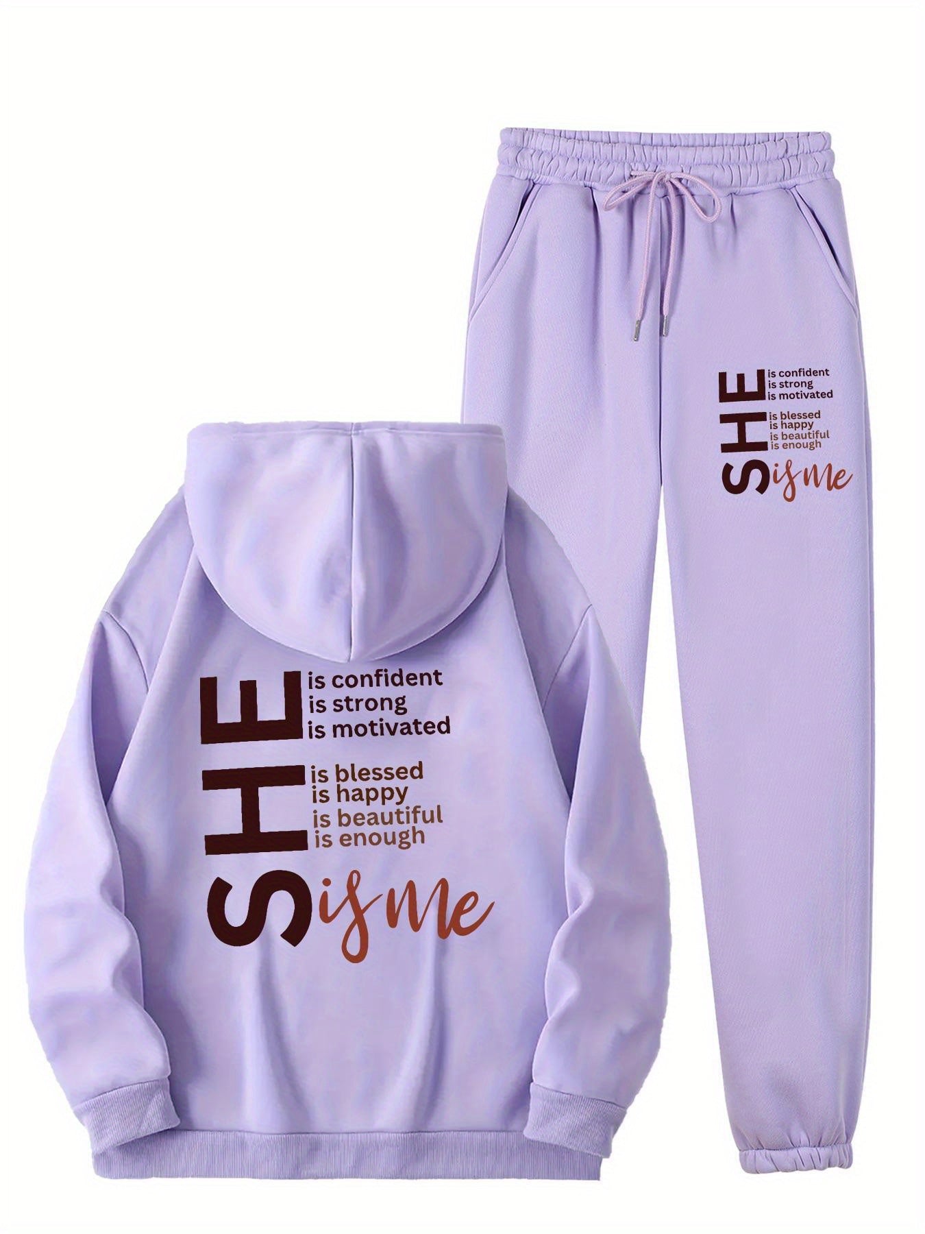 Fleece Lined Hoodie and Sweatpants Set
