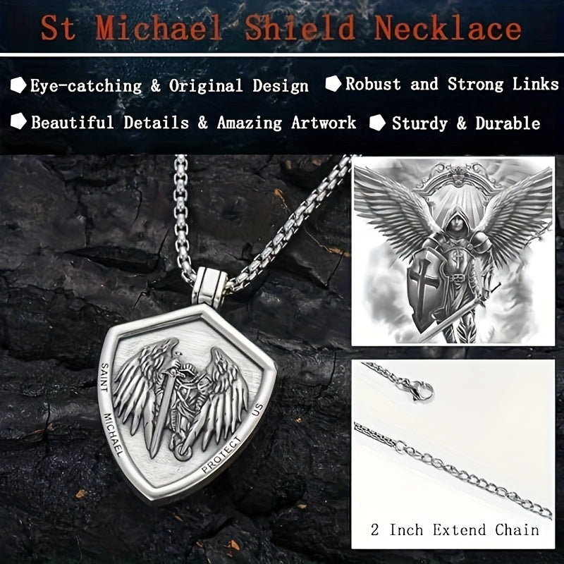 Guardian Shield Sword Medal Pendant