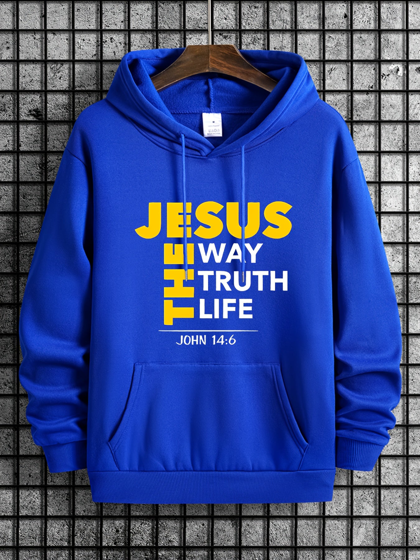 Mens Jesus Way Truth Life John 14 6 ComfortPulloverHoodie