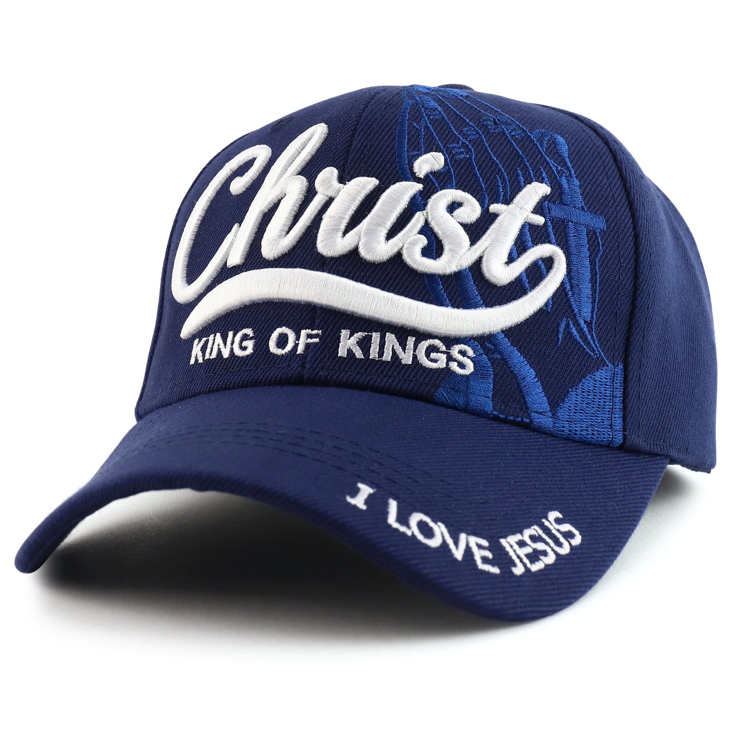 3D Christ King of Kings Embroidered Jesus Christian Ball Cap