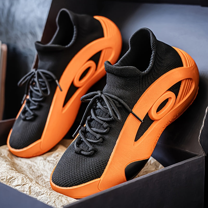 Divine Power Breathable Knit Slip On Sneakers For Men