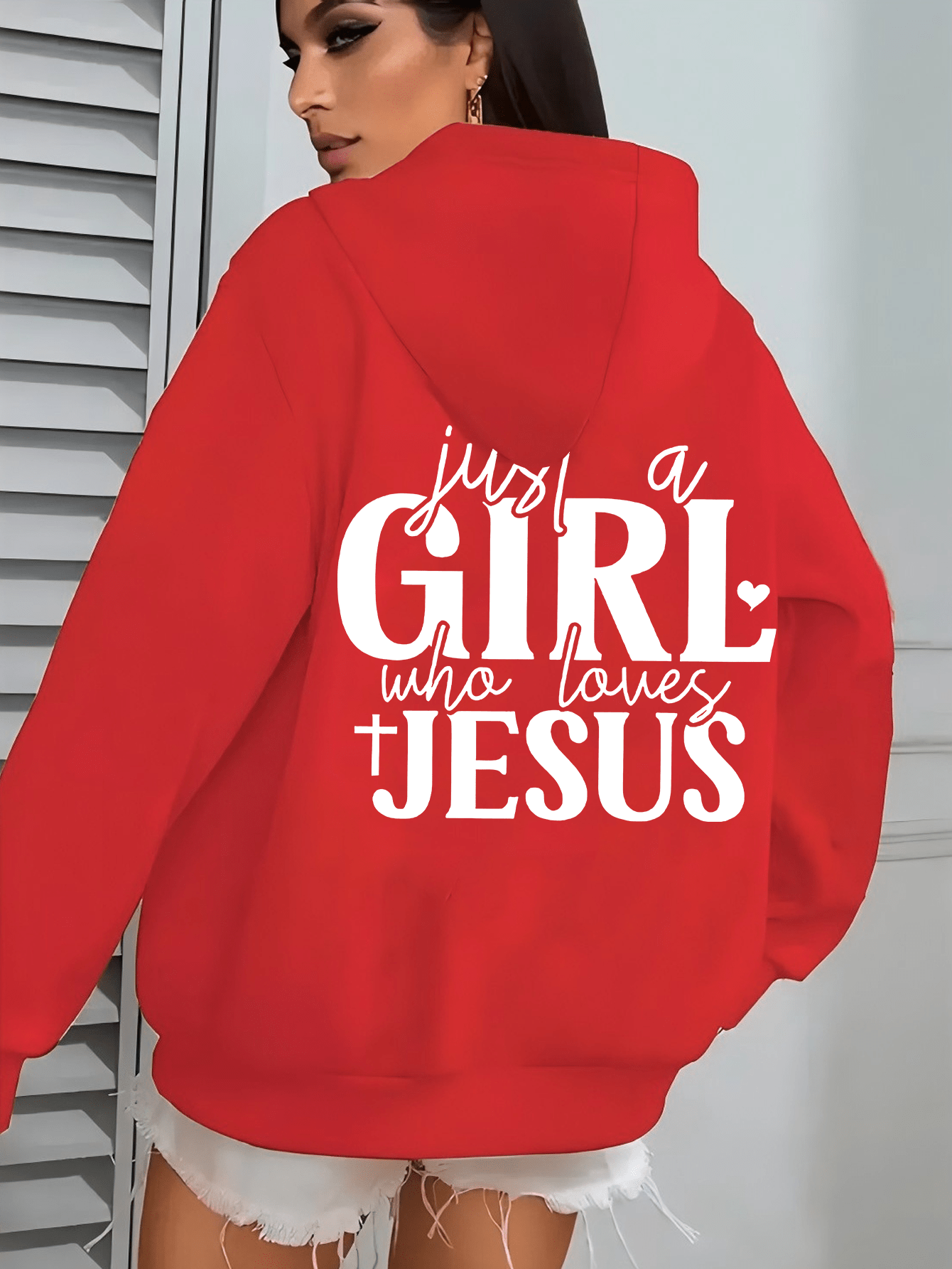 St Patricks Day Hooded Jacket Just A Who Loves Jesus Print
