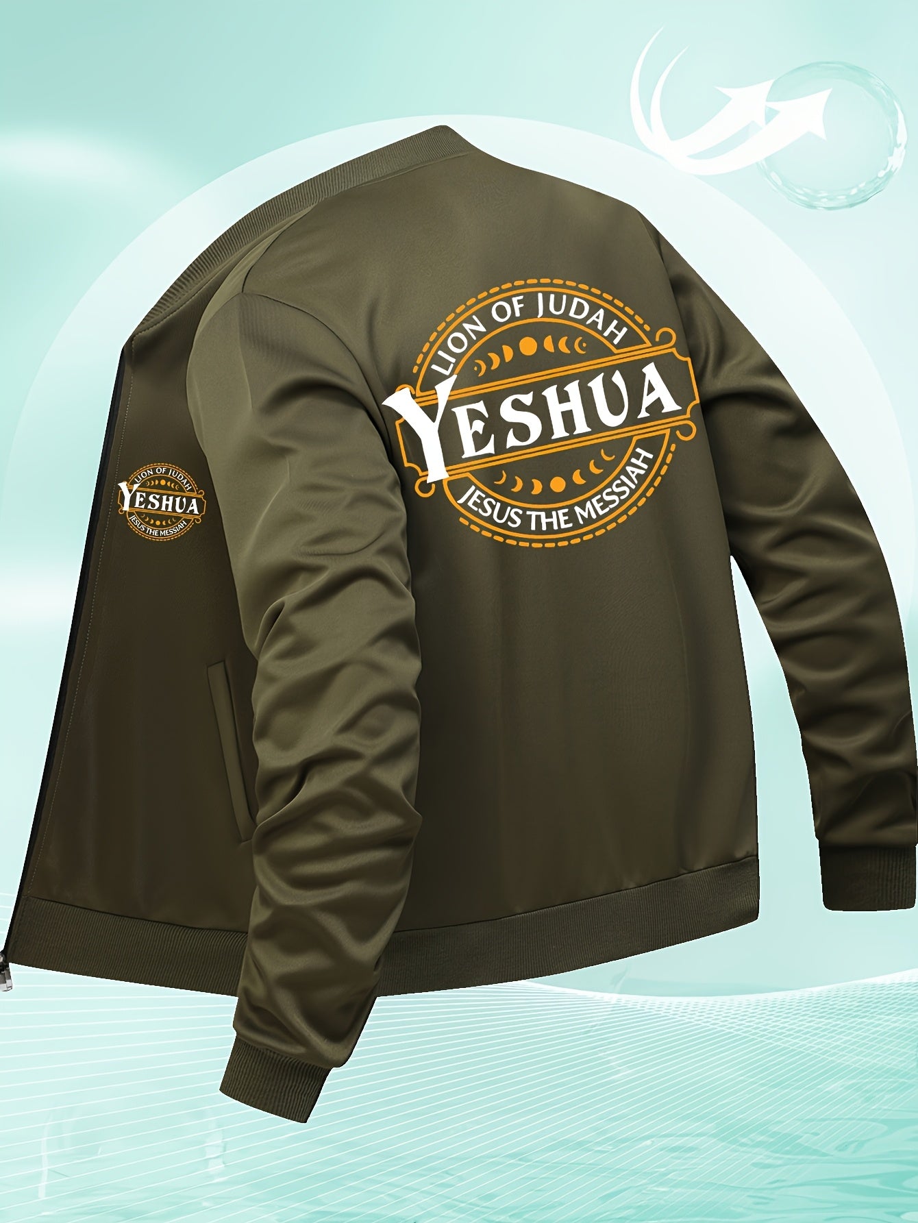 In His Divine Power Religious Bomber Jacket Judah Messiah