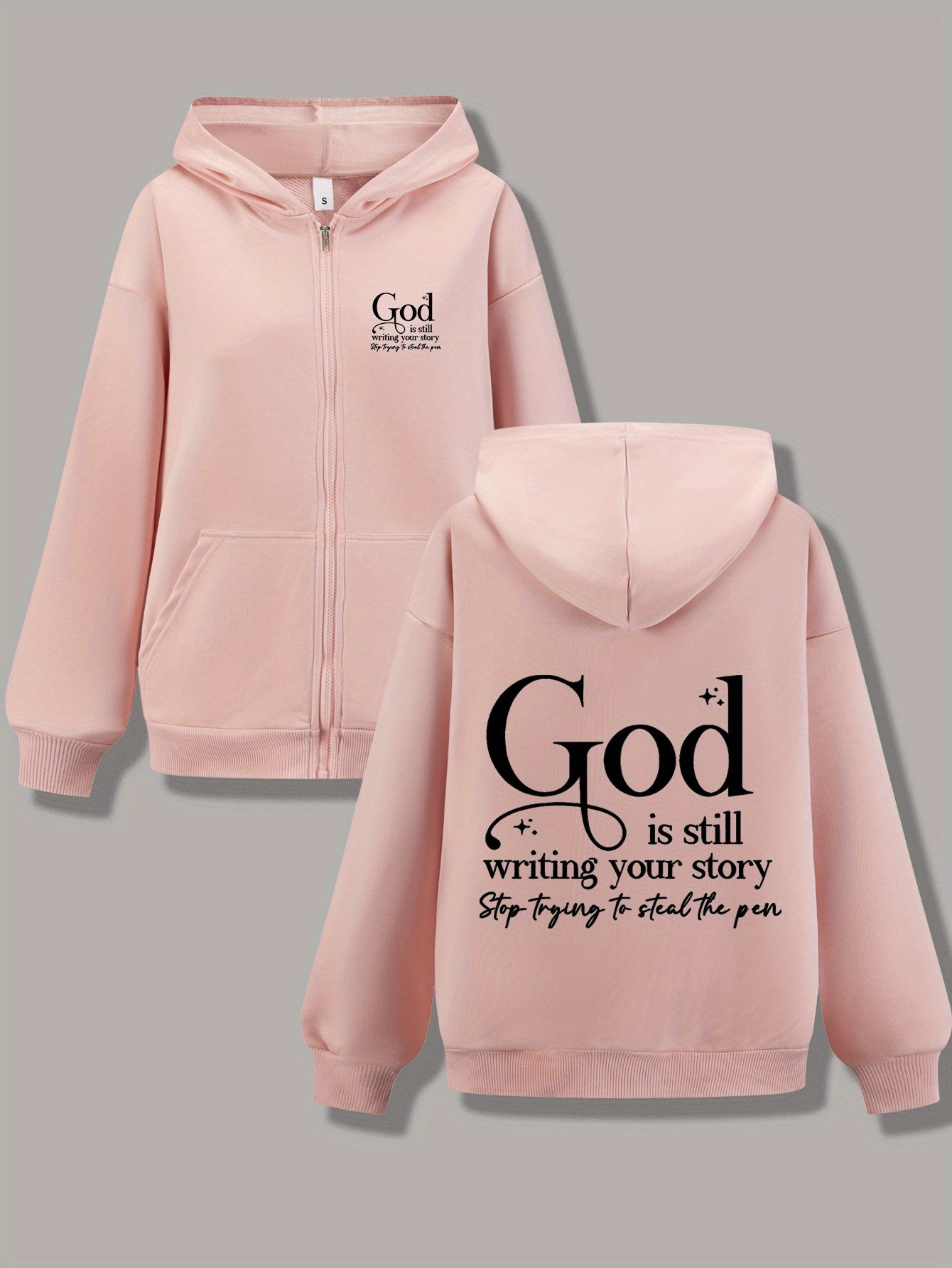 Inspirational Hoodie Jacket God Is Still Writing Your Story