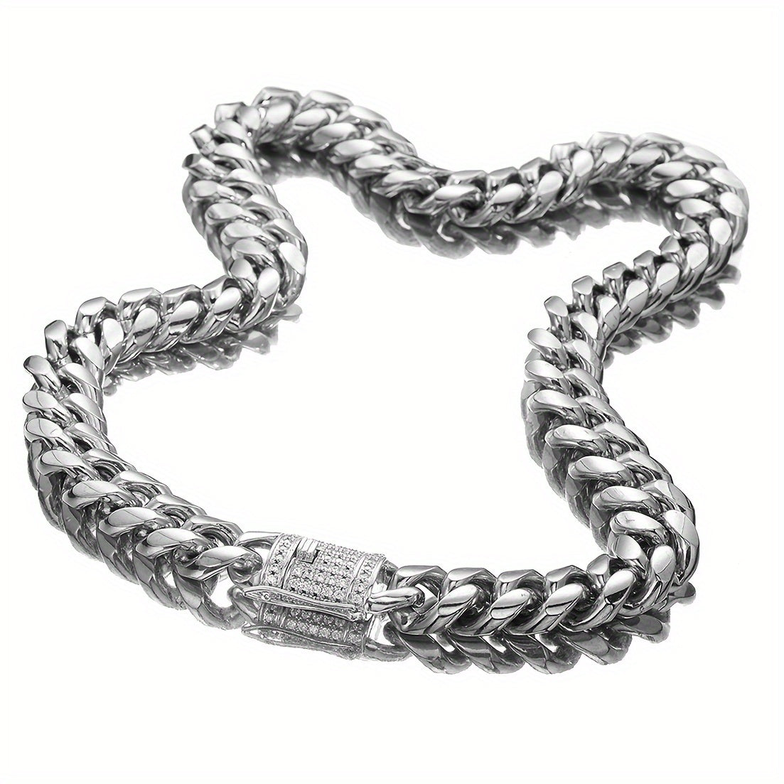 Miami Cuban Link Chain For Men Golden Plated Jewelry