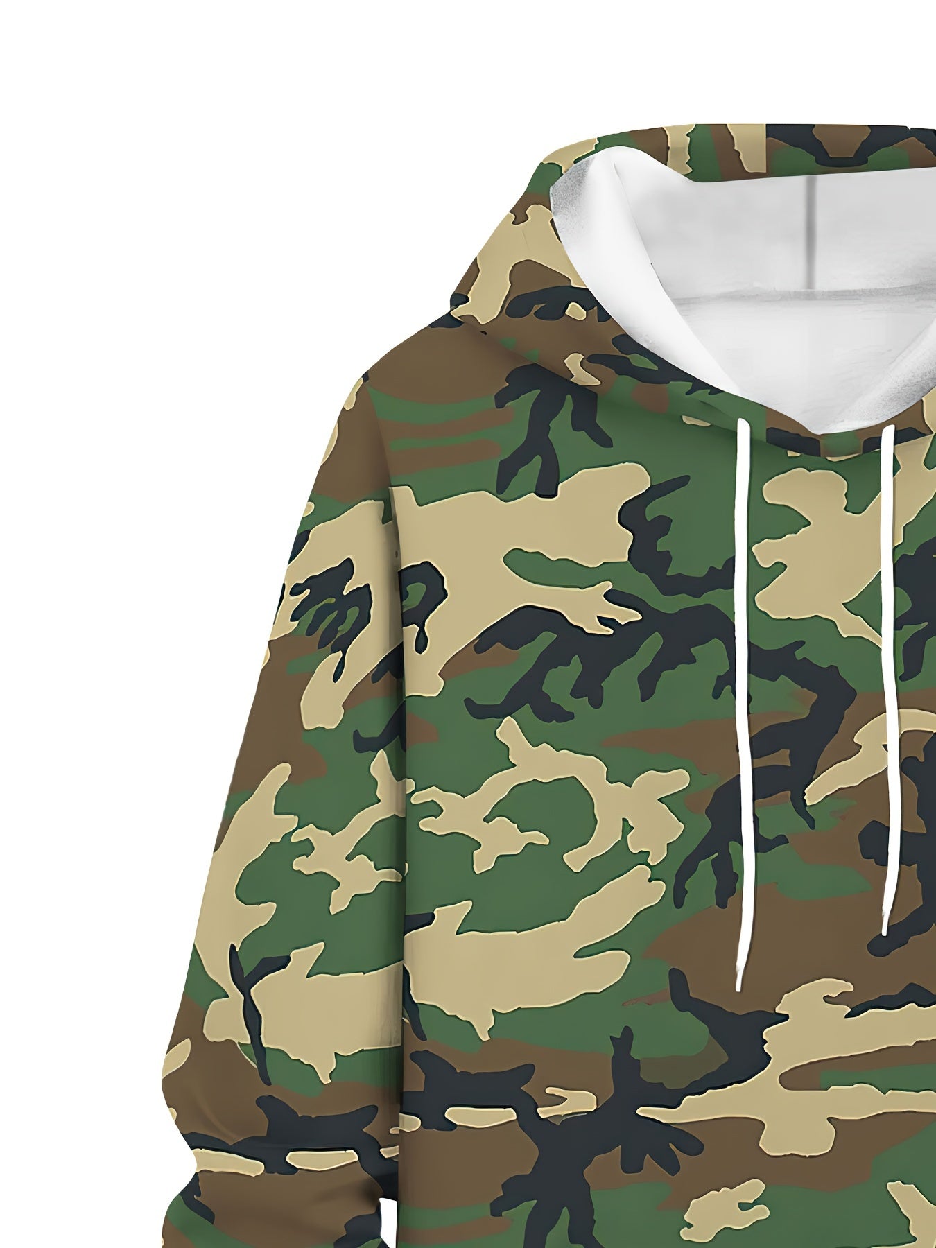 IHDP Camouflage Hoodie and Pants Set for Men Outdoor