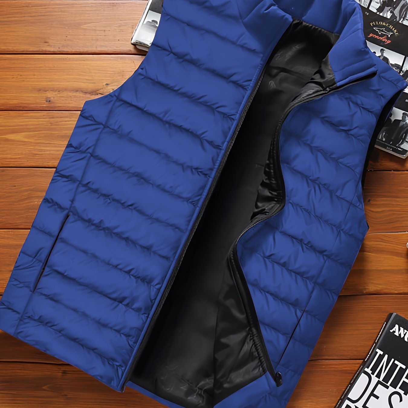 Lightweight Windproof Mens Sleeveless Padded Vest For Hiking