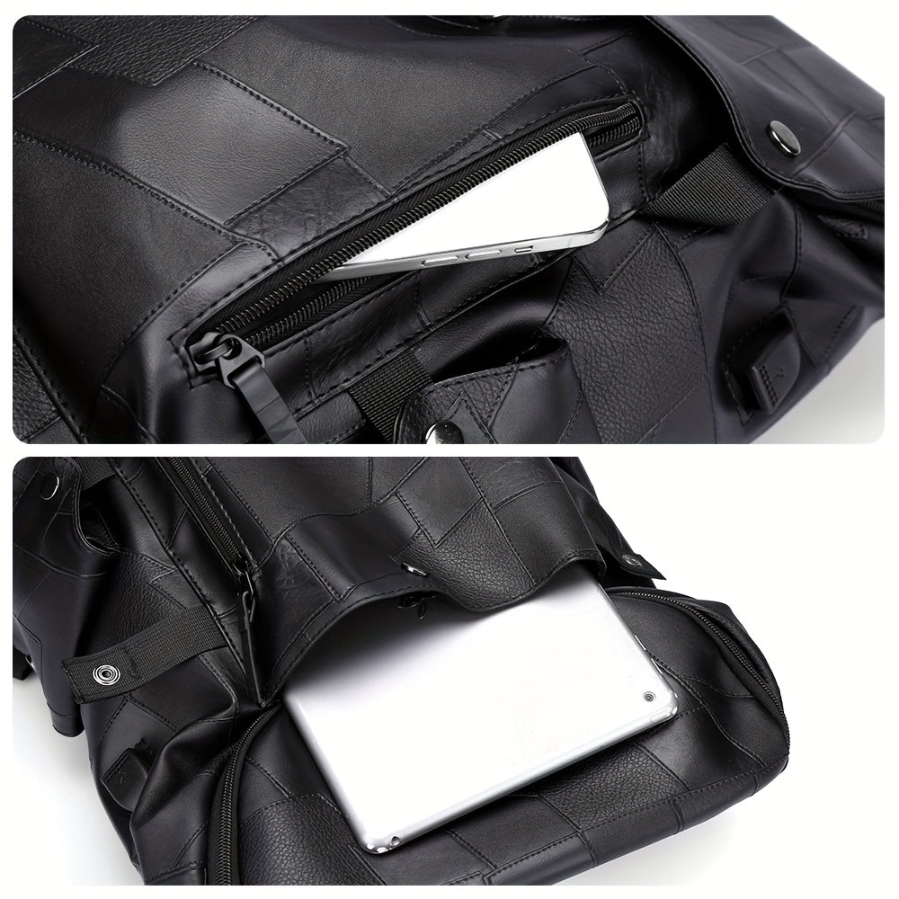 Geometric Minimalist Mens Backpack Lightweight Adjustable