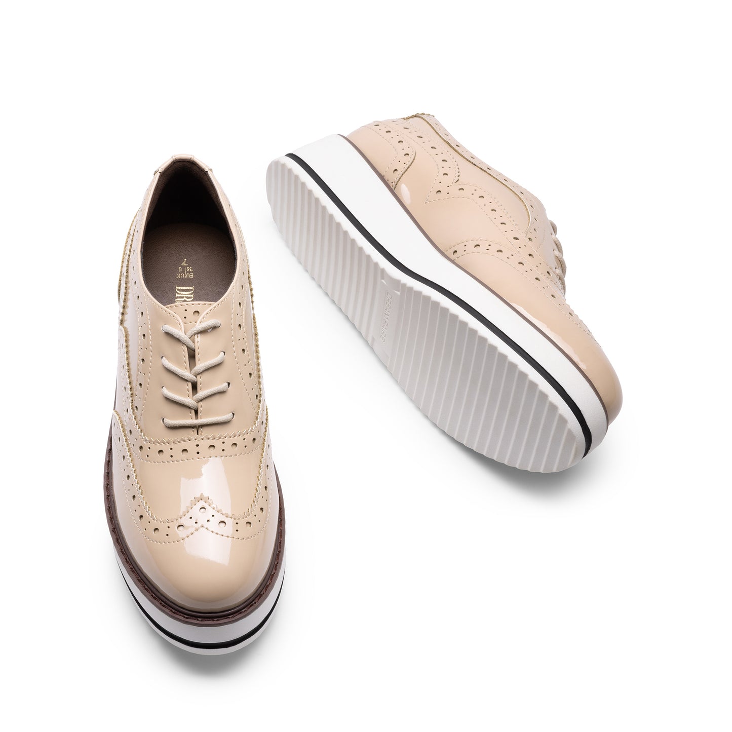 Fashion Casual Lace Up Wingtips Shoes for All Season by Dream Pair