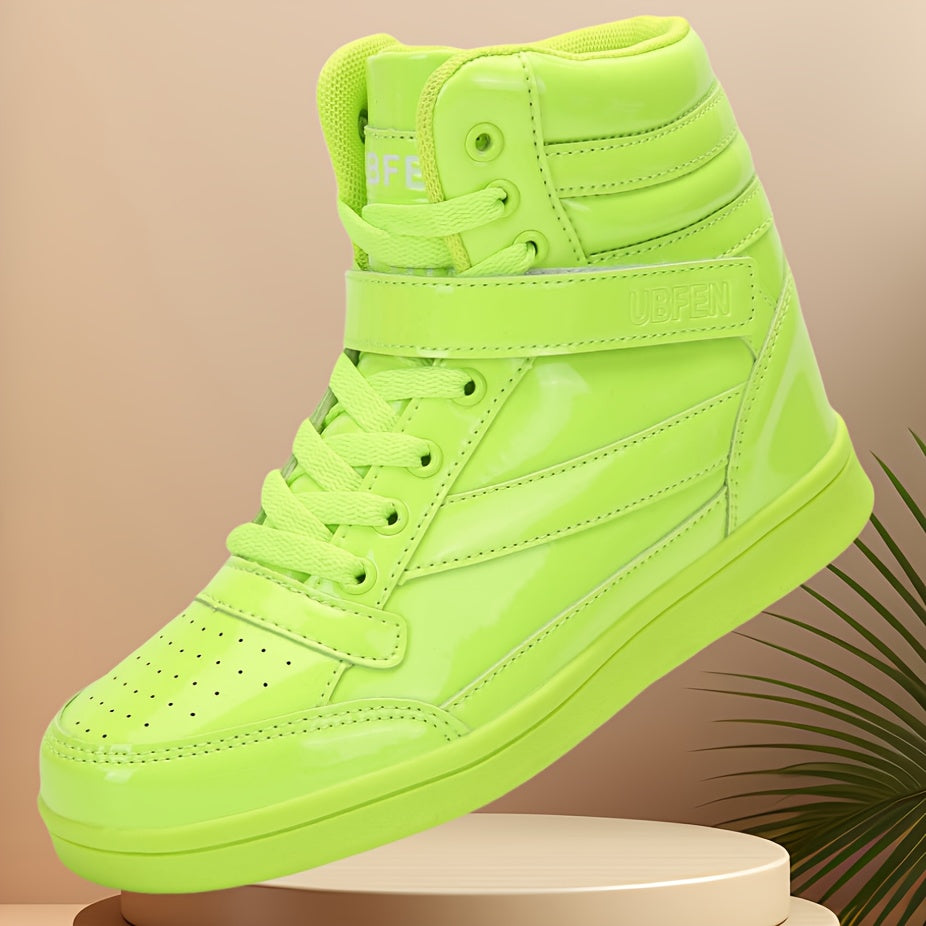 Vibrant Color Women's Retro 80s High Top Sneakers