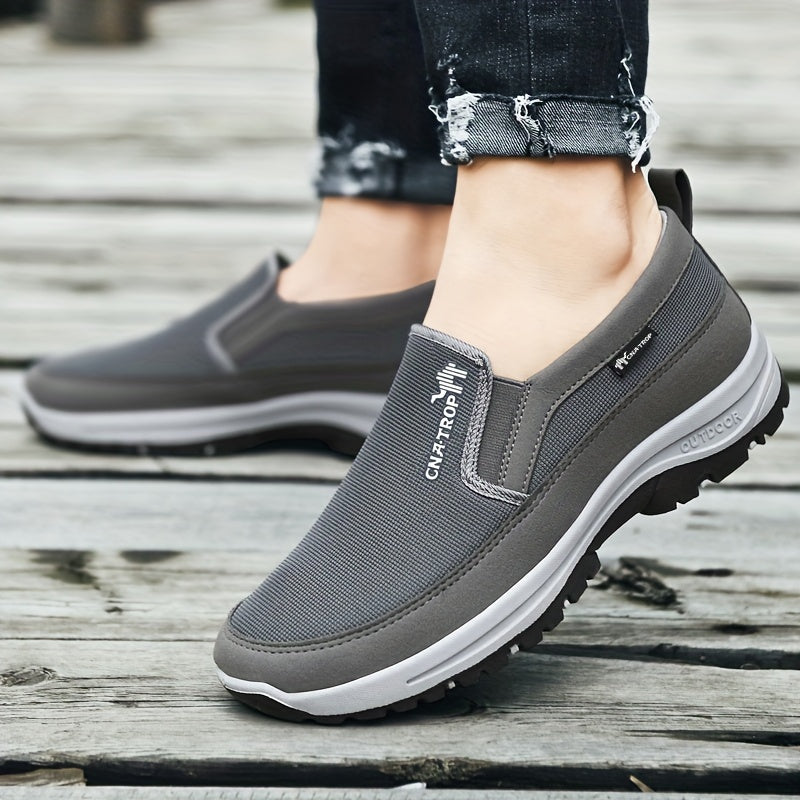 Cnatrop Men Arch Support Slipon Breathable Non Slip Shoes