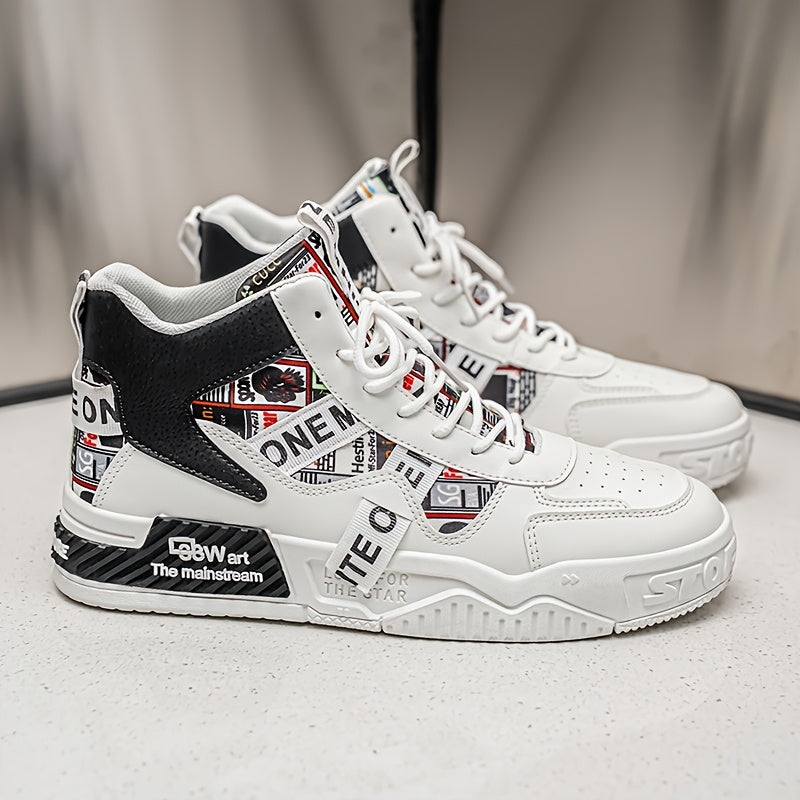 Men's High Top Skate Shoes Comfortable Casual Street Style