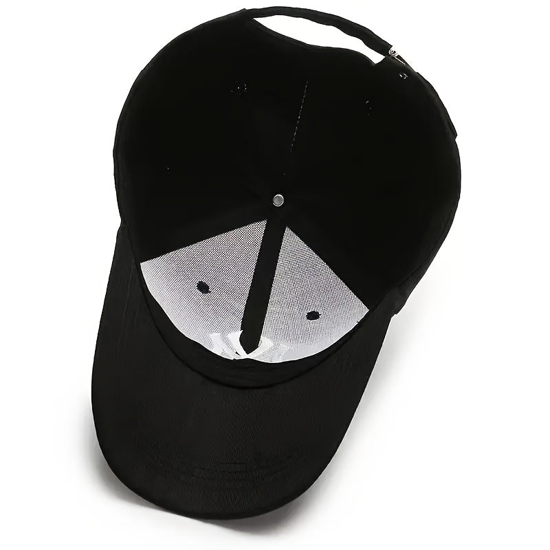 In His Divine Power Cross Embroidered Baseball Caps