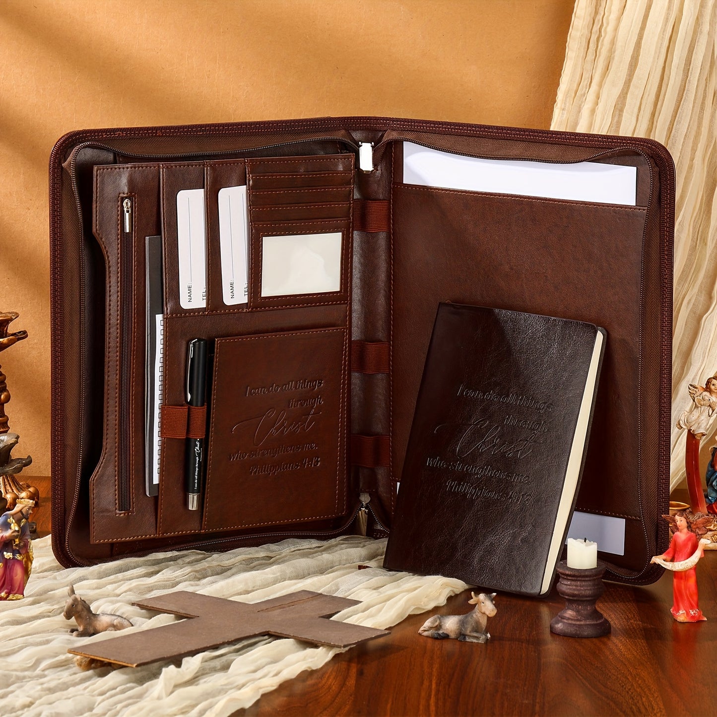 Divine Power Christian Gift Set Pastor Bible Verse Notebook