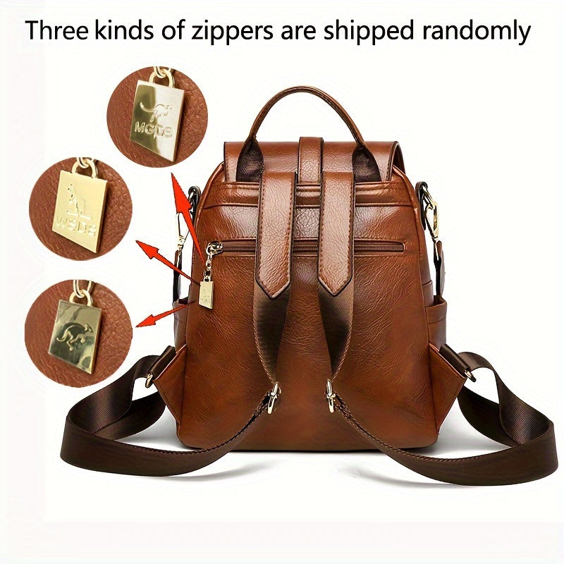 In His Divine Power Vintage Anti Theft Backpack Purse