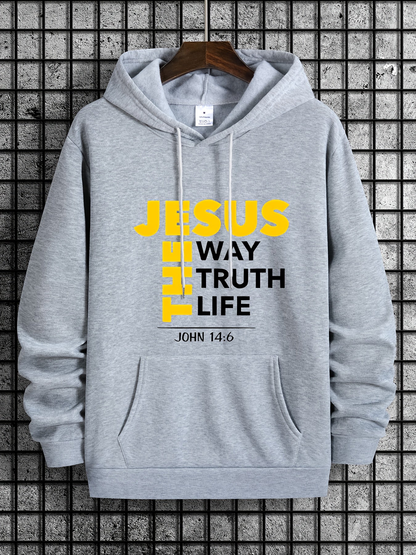 Mens Jesus Way Truth Life John 14 6 ComfortPulloverHoodie