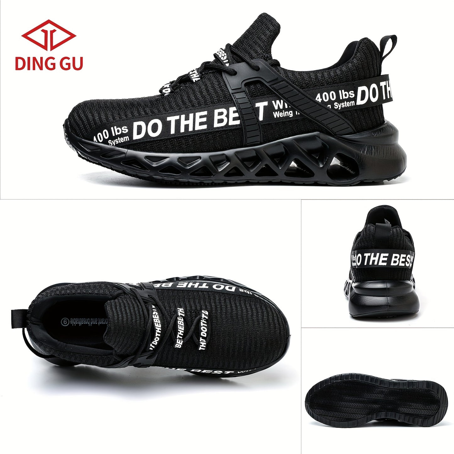 Men's Work Safety Shoes Puncture Resistant Slip Resistant Steel Toes Breathable Lightweight Odor Resistant for Industrial Construction Sites