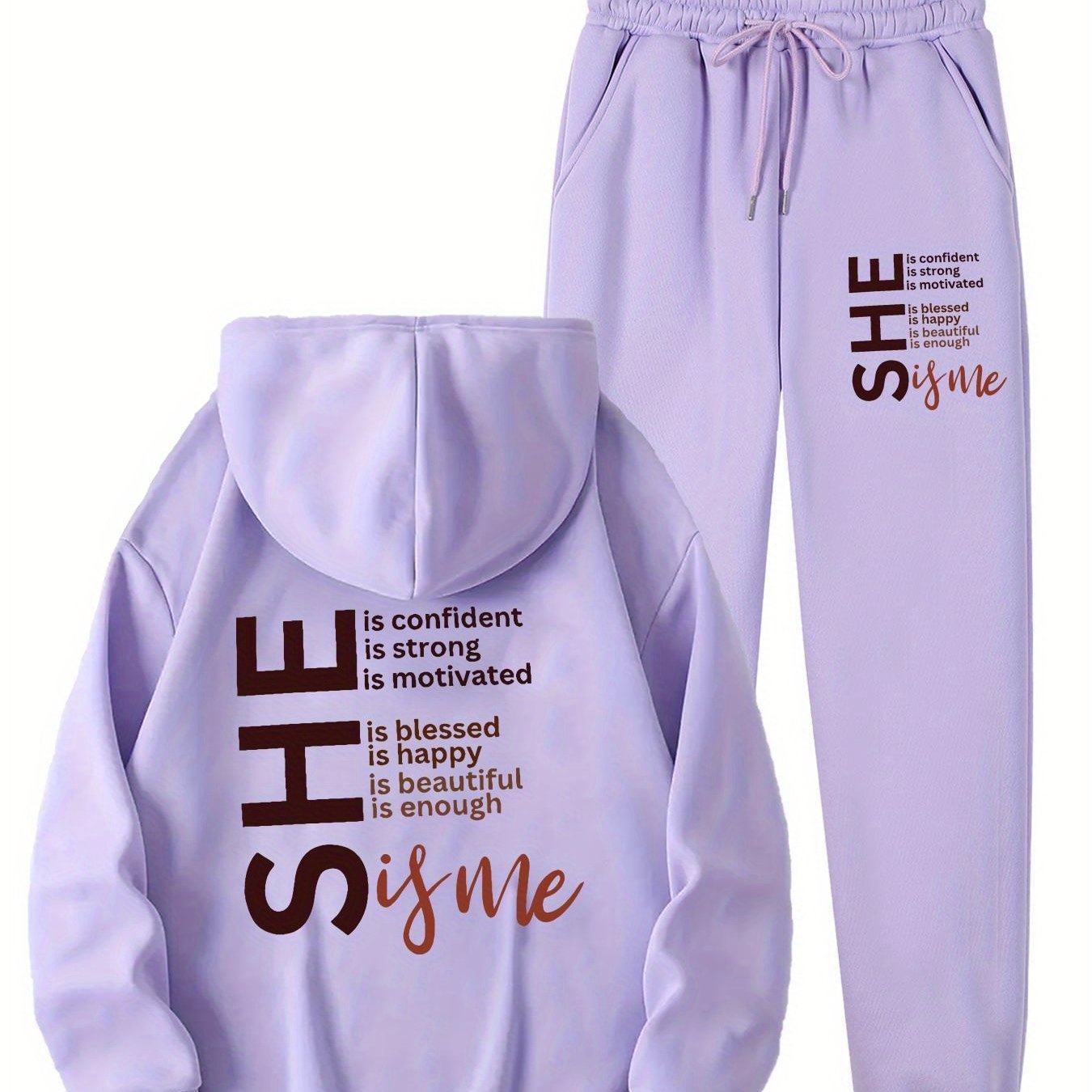 Fleece Lined Hoodie and Sweatpants Set