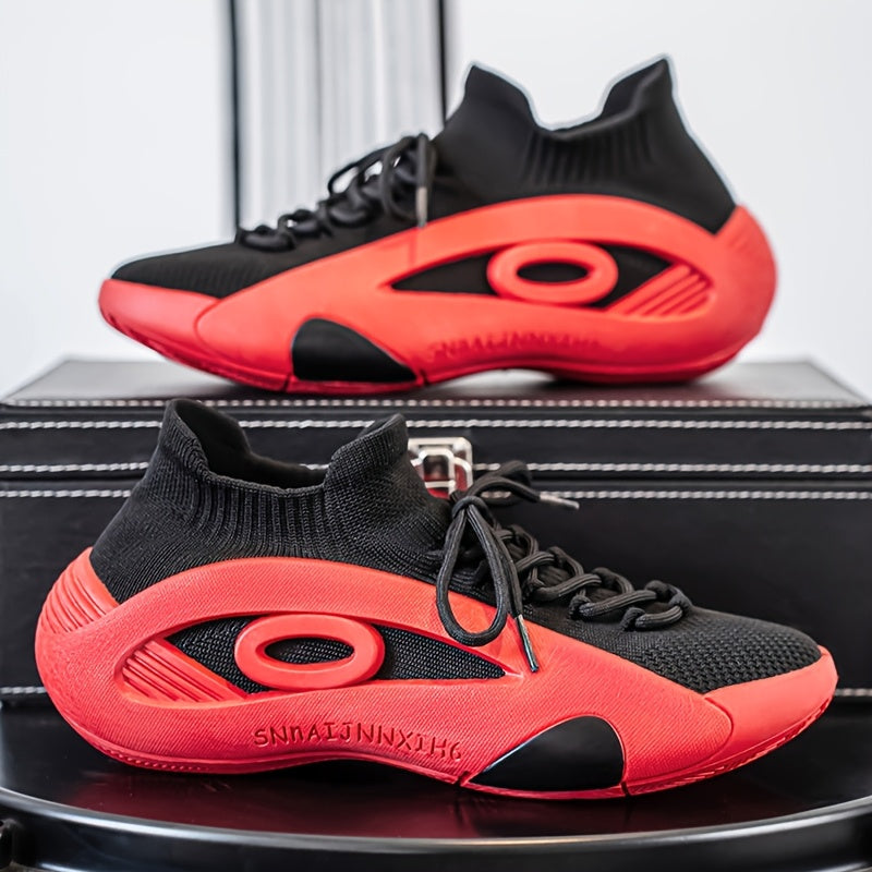 Divine Power Breathable Knit Slip On Sneakers For Men