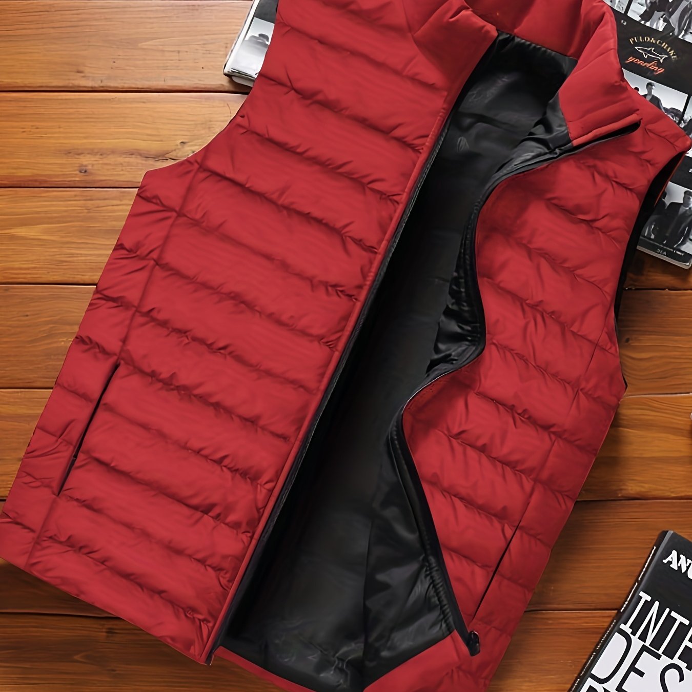 Lightweight Windproof Mens Sleeveless Padded Vest For Hiking