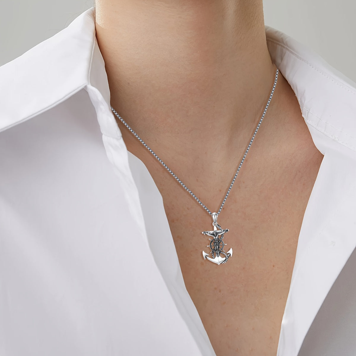 Jesus Necklace for Men and Women 925 Sterling Silver