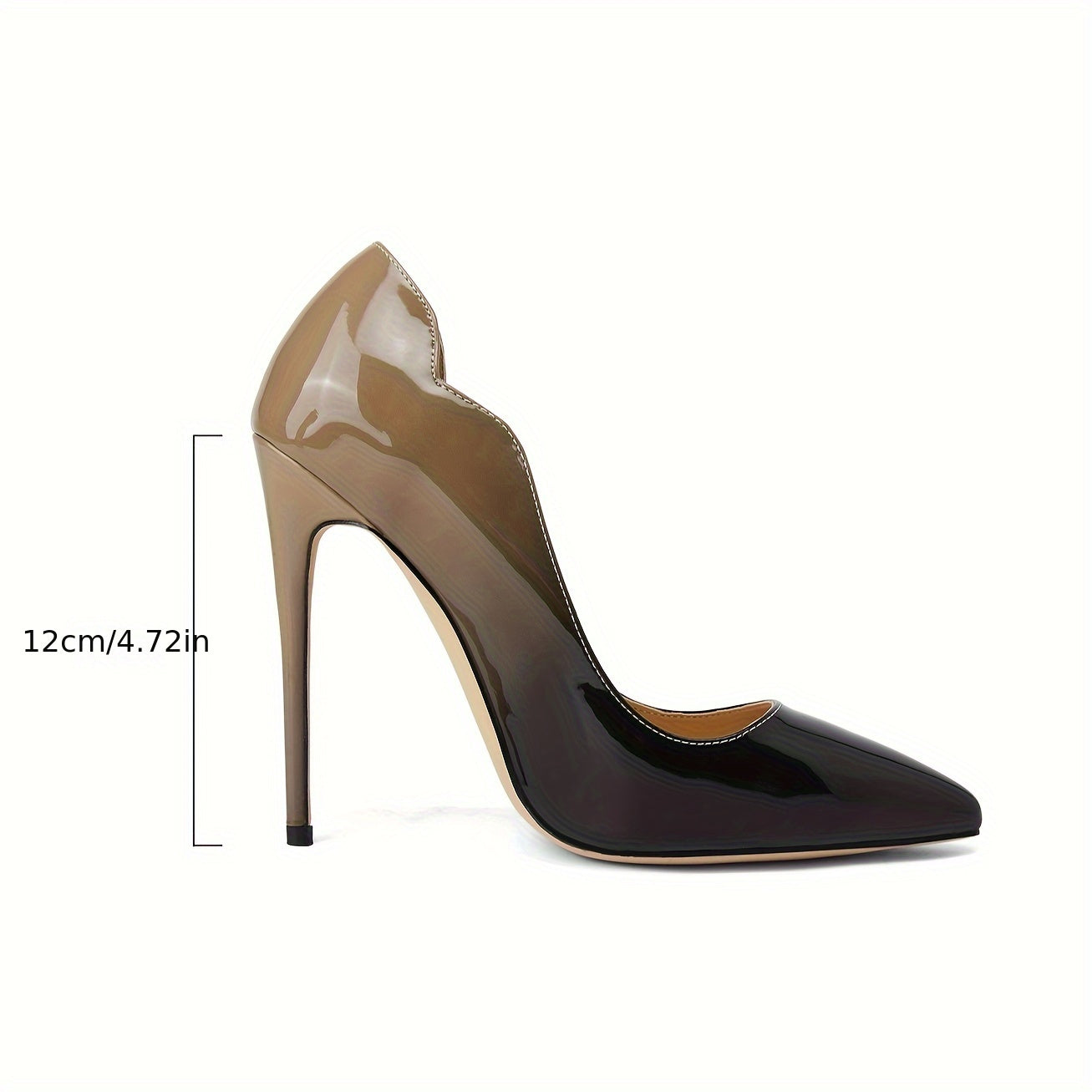 Elegant Gradient Super High Heels Fashionable Pointed Toe Stiletto