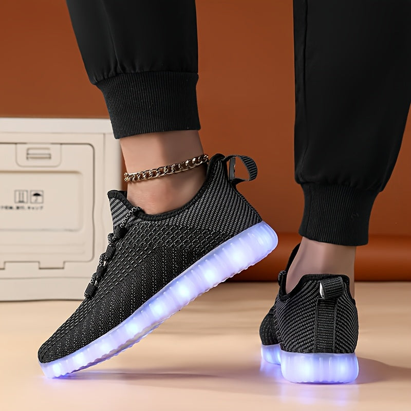In His Divine Power LED Light Up Sneakers Rechargeable
