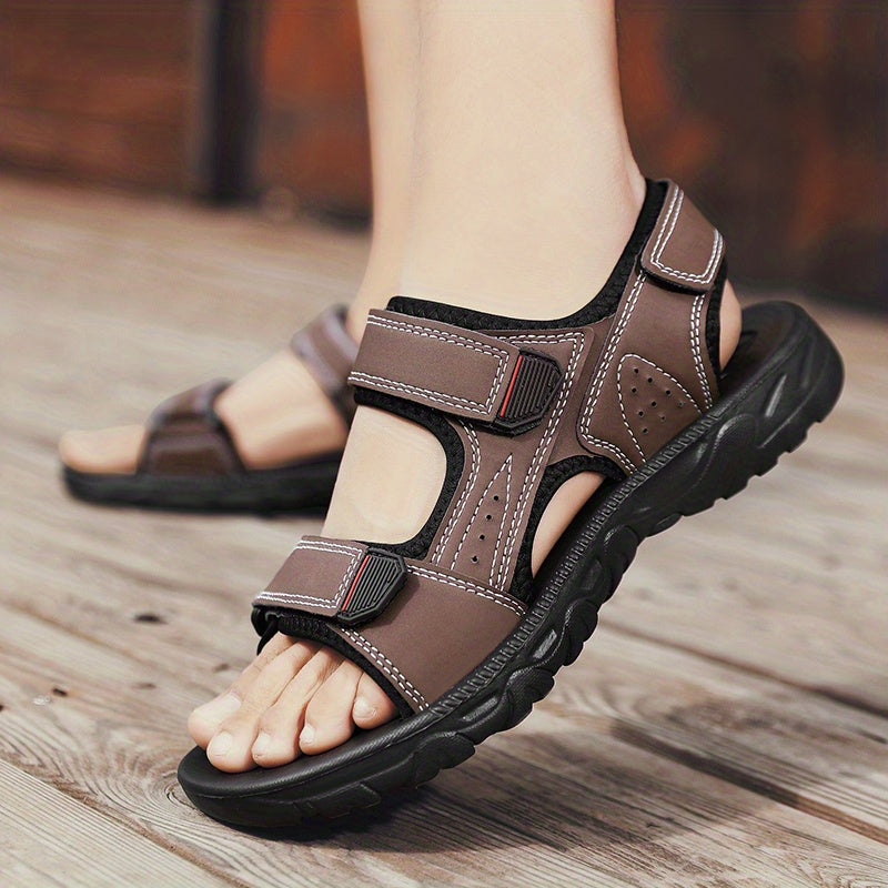 Divine Power Non Slip Mens Summertime Sandals PU PVC