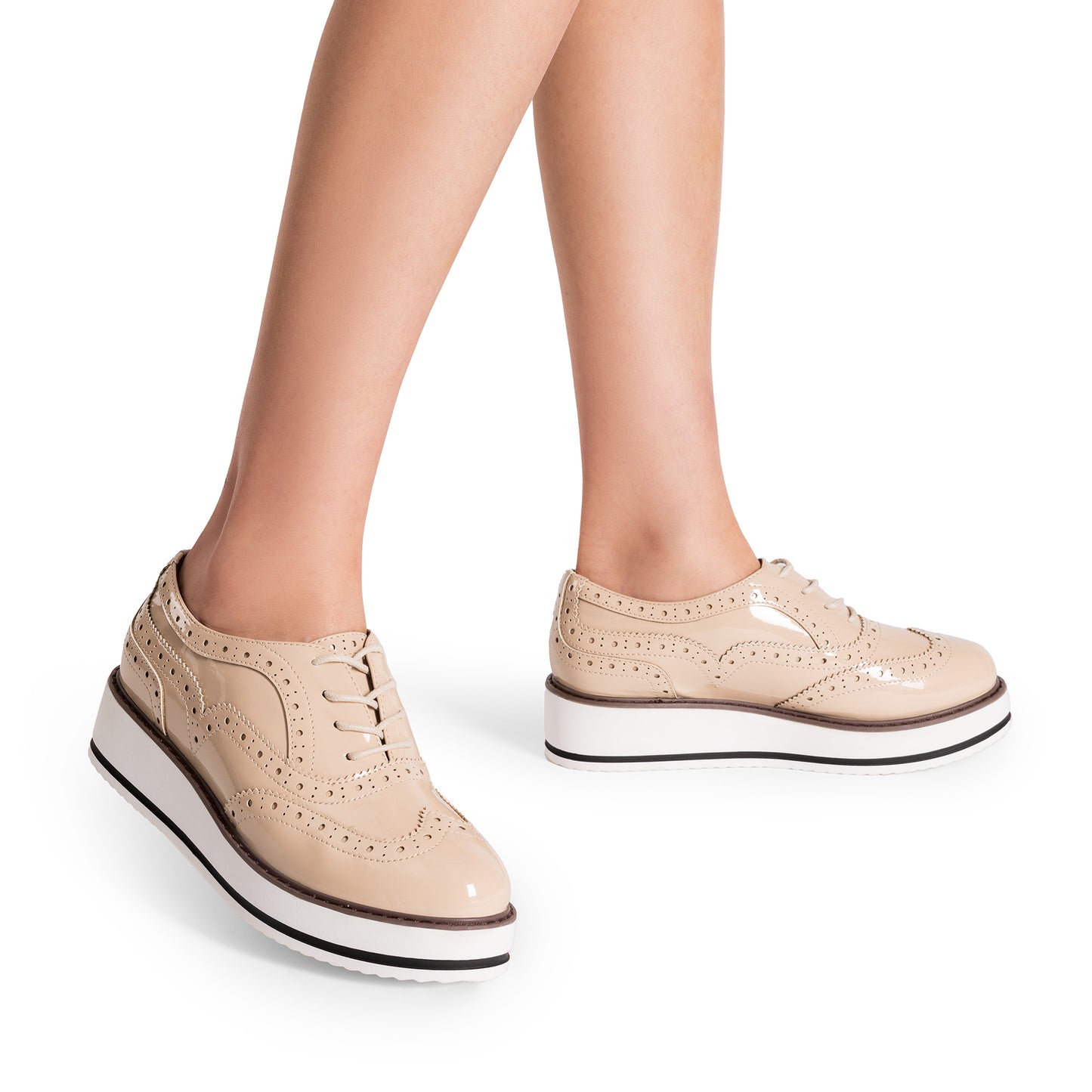 Fashion Casual Lace Up Wingtips Shoes for All Season by Dream Pair