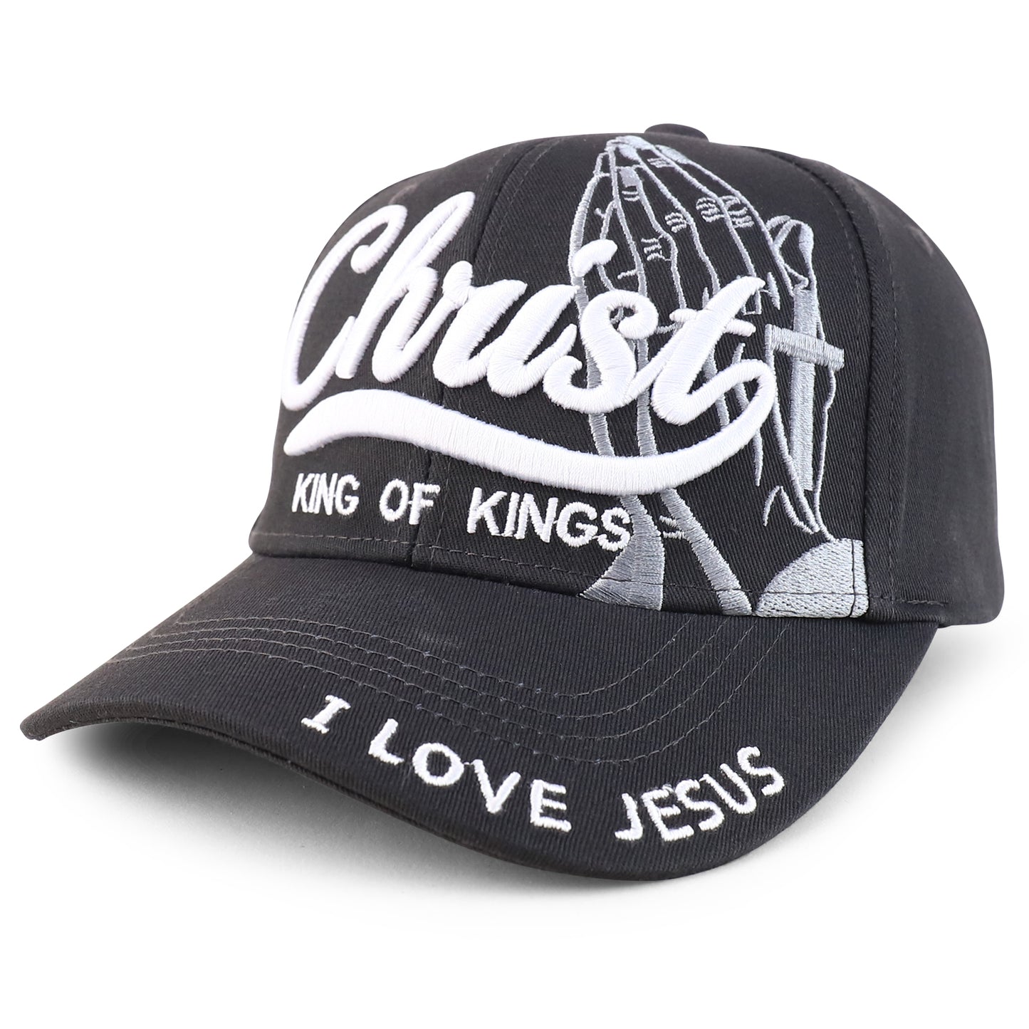 3D Christ King of Kings Embroidered Jesus Christian Ball Cap