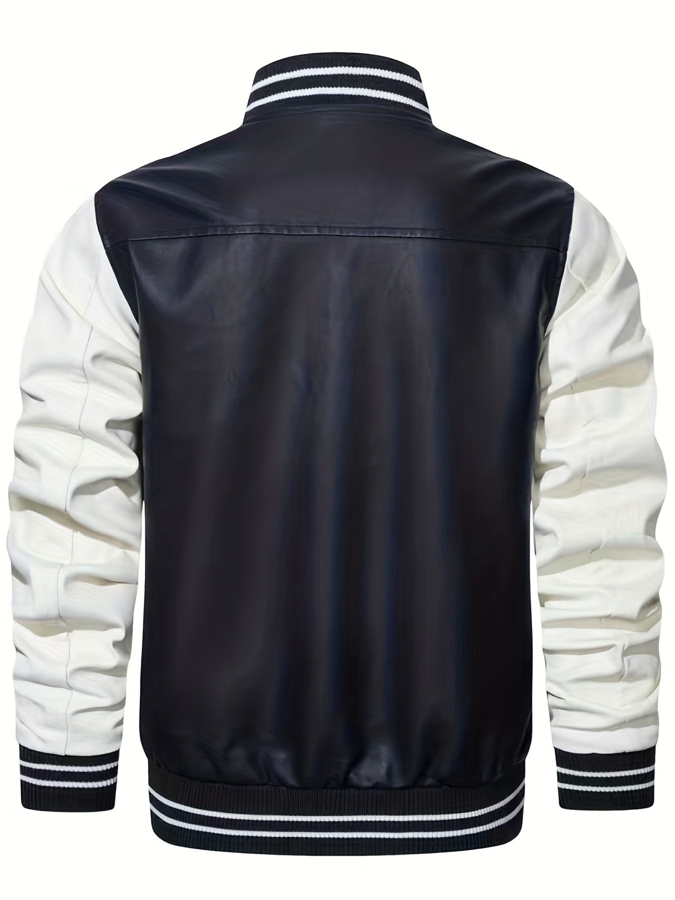 R Letter Print Jacket Raglan Oversized for Men Spring