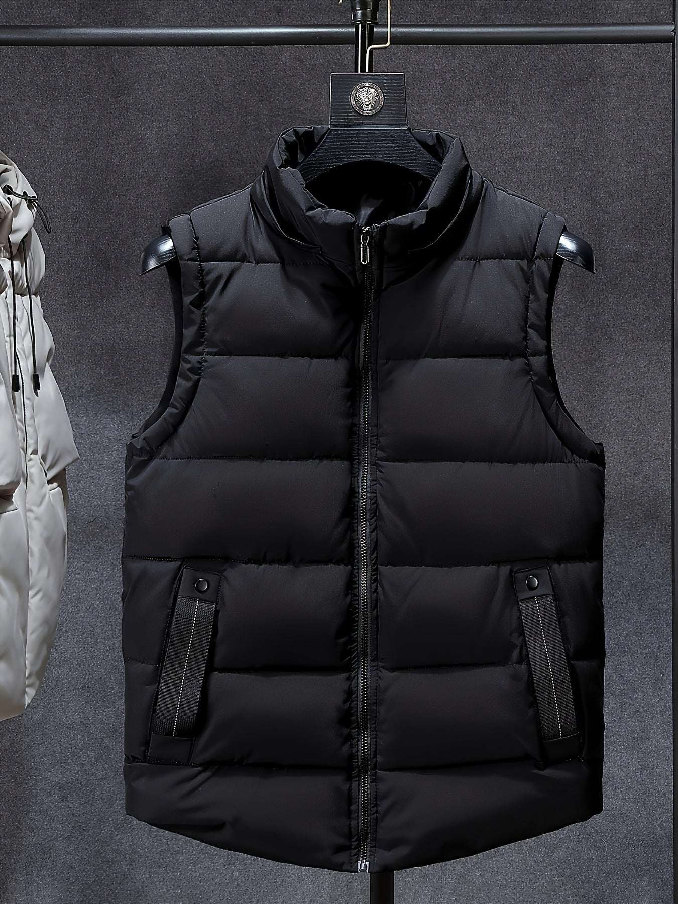 Men's Thick Insulated Hooded Vest by In His Divine Power