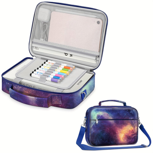 Galaxy Holy Bible Cover with Removable Pen Holder and Strap