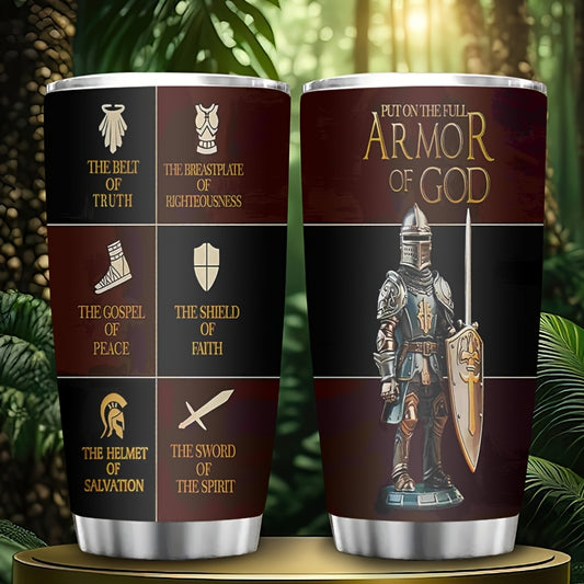 Christian Coffee Mug - Armor of God Stainless Steel Tumbler 20oz
